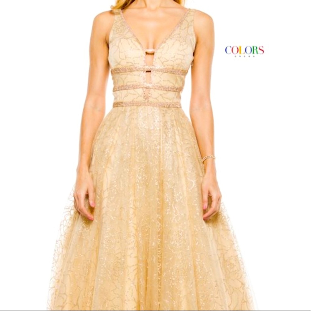 Prom  golden dress from ColorDress
